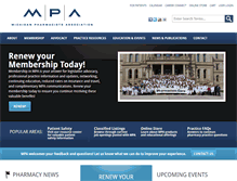 Tablet Screenshot of michiganpharmacists.org